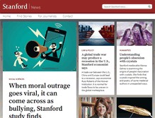 Tablet Screenshot of news.stanford.edu