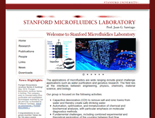 Tablet Screenshot of microfluidics.stanford.edu