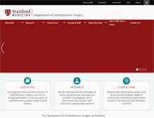 Tablet Screenshot of adultcardiac.stanford.edu