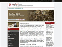 Tablet Screenshot of igem.stanford.edu