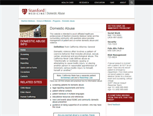 Tablet Screenshot of domesticabuse.stanford.edu