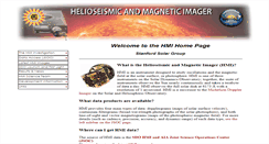 Desktop Screenshot of hmi.stanford.edu