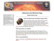 Tablet Screenshot of hmi.stanford.edu
