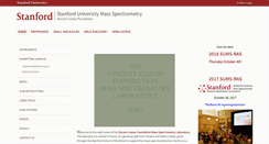 Desktop Screenshot of mass-spec.stanford.edu