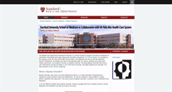 Desktop Screenshot of bipolarresearch.stanford.edu