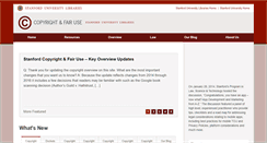 Desktop Screenshot of fairuse.stanford.edu