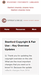Mobile Screenshot of fairuse.stanford.edu