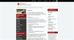 Desktop Screenshot of elderabuse.stanford.edu