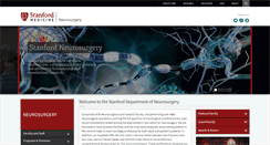 Desktop Screenshot of neurosurgery.stanford.edu