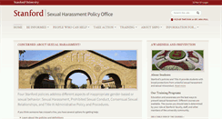 Desktop Screenshot of harass.stanford.edu