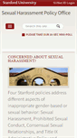 Mobile Screenshot of harass.stanford.edu