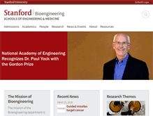 Tablet Screenshot of bioengineering.stanford.edu
