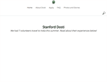 Tablet Screenshot of dosti.stanford.edu