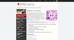 Desktop Screenshot of hematopathology.stanford.edu