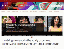 Tablet Screenshot of diversityarts.stanford.edu