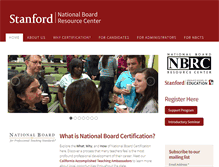 Tablet Screenshot of nbrc.stanford.edu