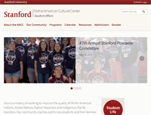 Tablet Screenshot of nacc.stanford.edu