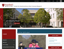Tablet Screenshot of cibsr.stanford.edu