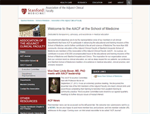 Tablet Screenshot of aacf.stanford.edu