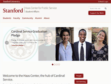 Tablet Screenshot of haas.stanford.edu