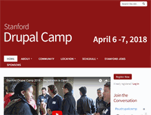 Tablet Screenshot of drupalcamp.stanford.edu