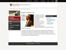 Tablet Screenshot of kornberg.stanford.edu
