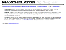 Tablet Screenshot of maxchelator.stanford.edu