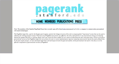 Desktop Screenshot of pagerank.stanford.edu