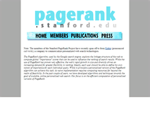 Tablet Screenshot of pagerank.stanford.edu