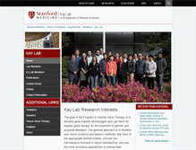 Tablet Screenshot of kaylab.stanford.edu