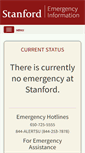 Mobile Screenshot of emergency.stanford.edu