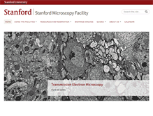 Tablet Screenshot of microscopy.stanford.edu