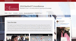 Desktop Screenshot of itunconference.stanford.edu