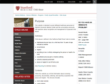 Tablet Screenshot of childabuse.stanford.edu