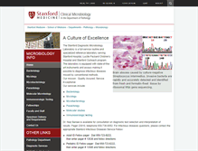 Tablet Screenshot of clinicalmicrobiology.stanford.edu