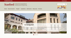 Desktop Screenshot of icme.stanford.edu