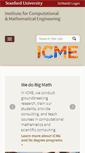 Mobile Screenshot of icme.stanford.edu