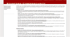 Desktop Screenshot of cybersecurity.stanford.edu
