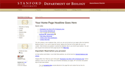Desktop Screenshot of biologyprofiles.stanford.edu