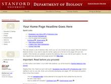 Tablet Screenshot of biologyprofiles.stanford.edu