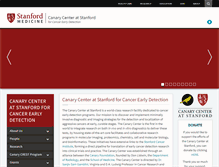 Tablet Screenshot of canarycenter.stanford.edu