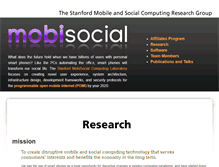 Tablet Screenshot of mobisocial.stanford.edu