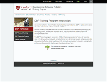 Tablet Screenshot of dbptraining.stanford.edu