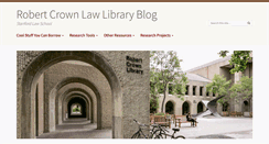 Desktop Screenshot of liblog.law.stanford.edu