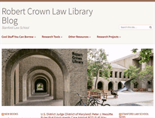 Tablet Screenshot of liblog.law.stanford.edu