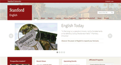 Desktop Screenshot of english.stanford.edu