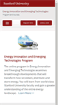 Mobile Screenshot of energyinnovation.stanford.edu