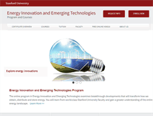 Tablet Screenshot of energyinnovation.stanford.edu