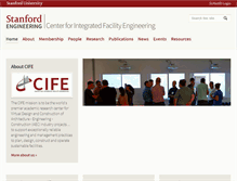 Tablet Screenshot of cife.stanford.edu
