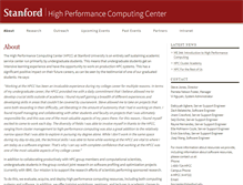 Tablet Screenshot of hpcc.stanford.edu
